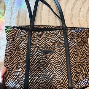 Vera bradley Black and Tan Women's Tote Bag